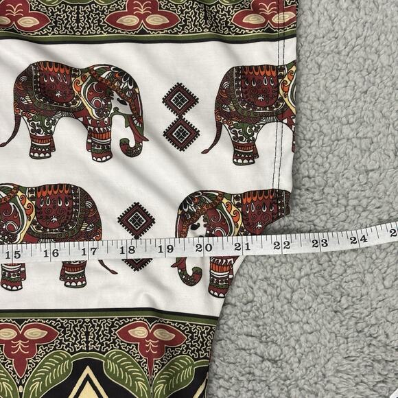 Top love J Blouse Women Sleeveless Elephant Print sz XL grunge All over print - Picture 5 of 9